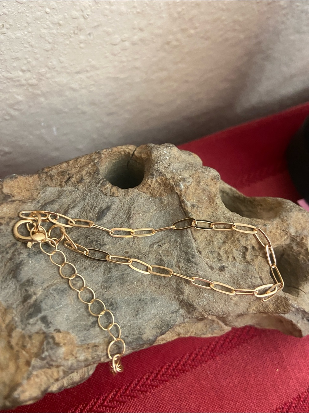 5/$10❤️❤️❤️NEW Gold Tone Zinc Alloy Paperclip Link Bracelet